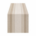 Camino de Mesa a Rayas Beige 180x35cm