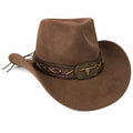 Sombrero Vaquero Marrón con Hebilla Decorativa
