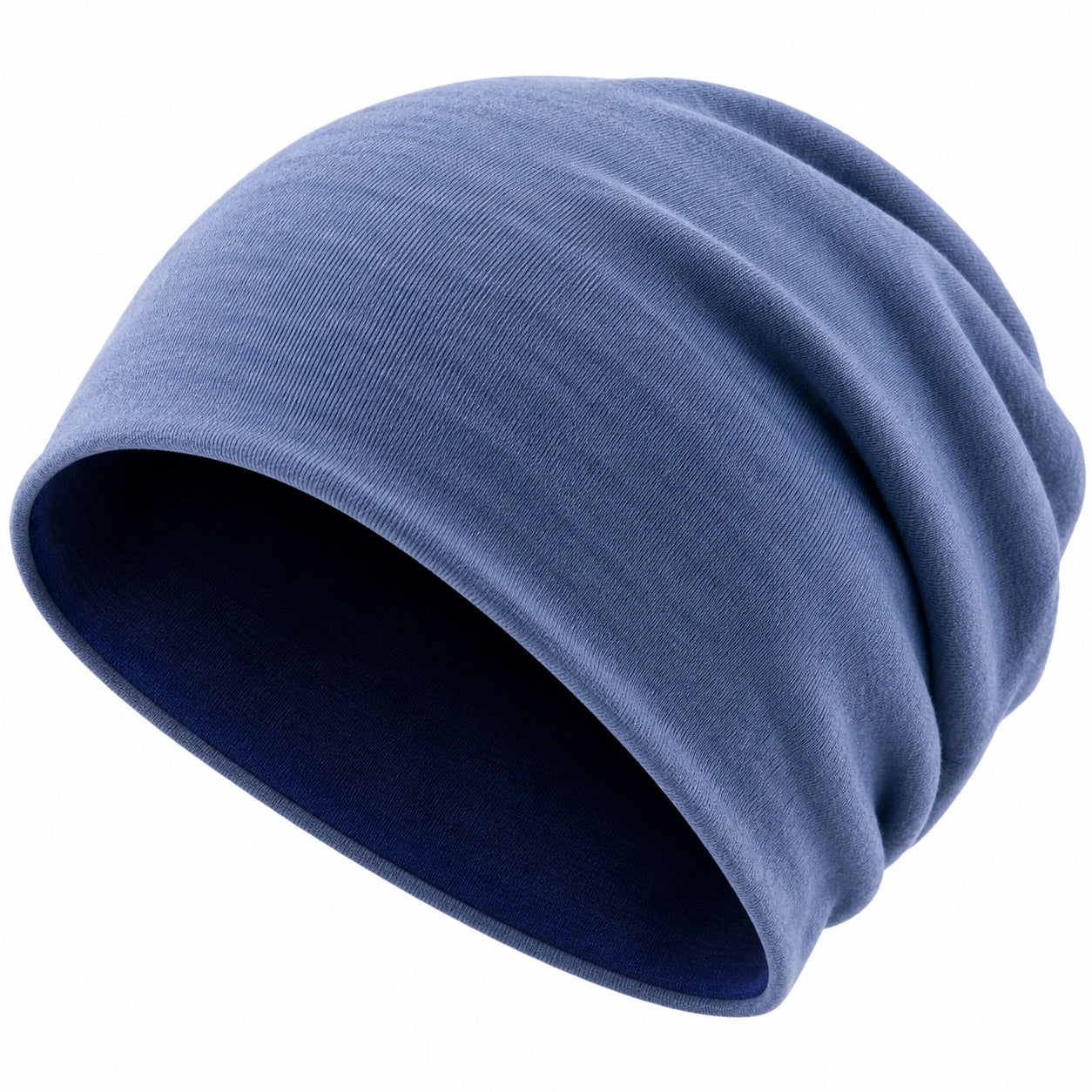 Sombrero de punto unisex azul para clima frío