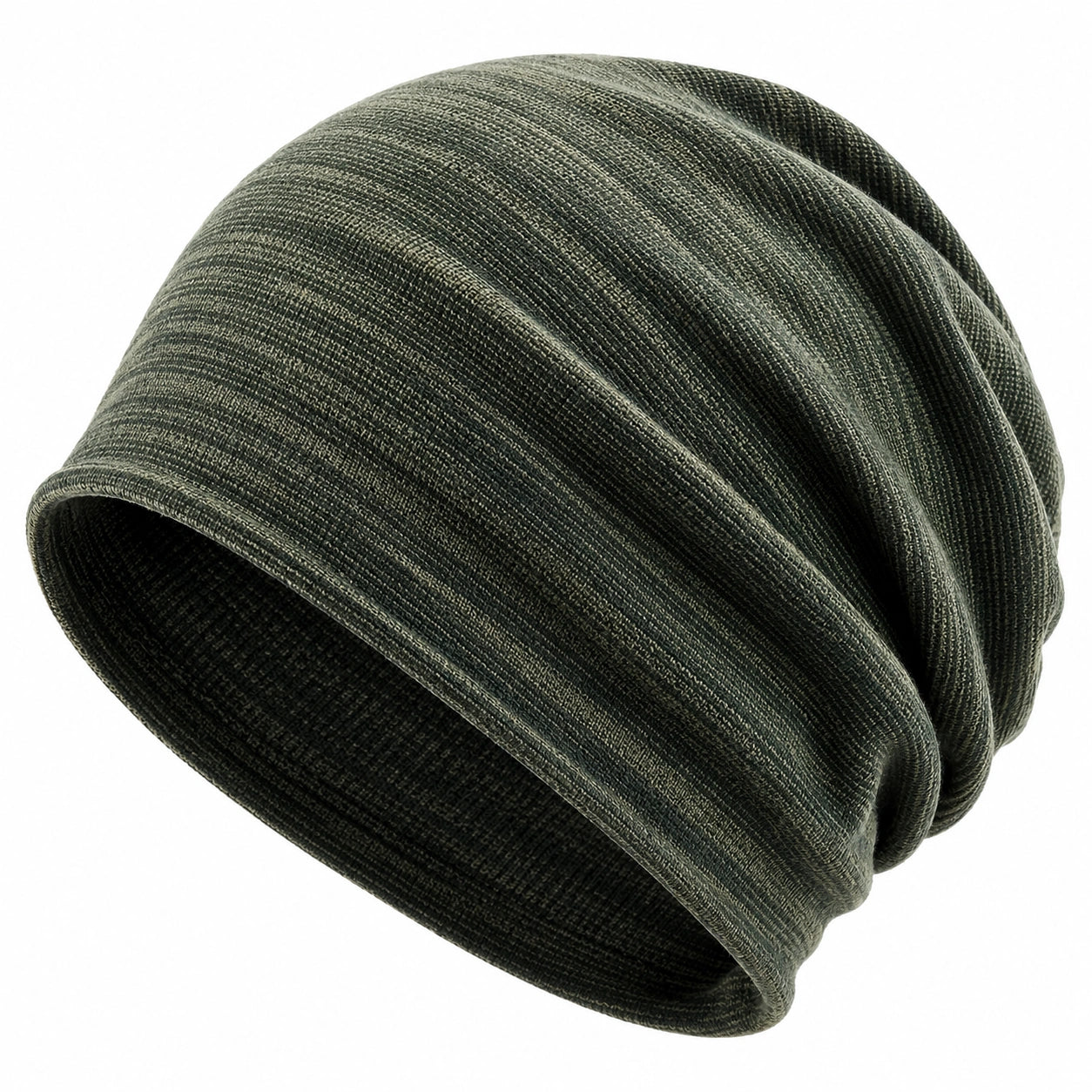 Gorro Slouchy para Invierno Verde Oscuro Ajuste Cómodo