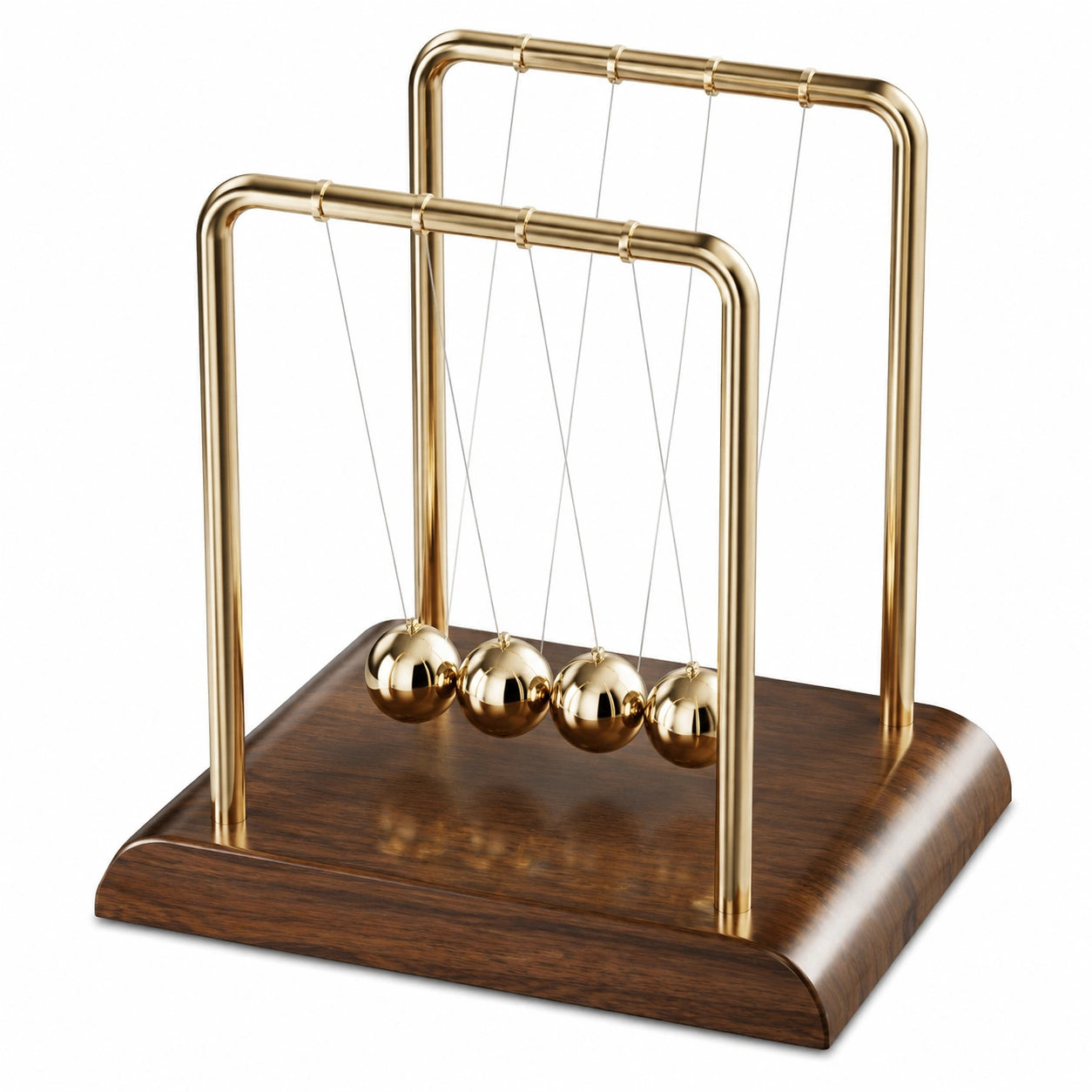 Péndulo de Newton Dorado para Escritorio