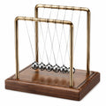 Péndulo de Newton Decorativo Bronce y Plateado