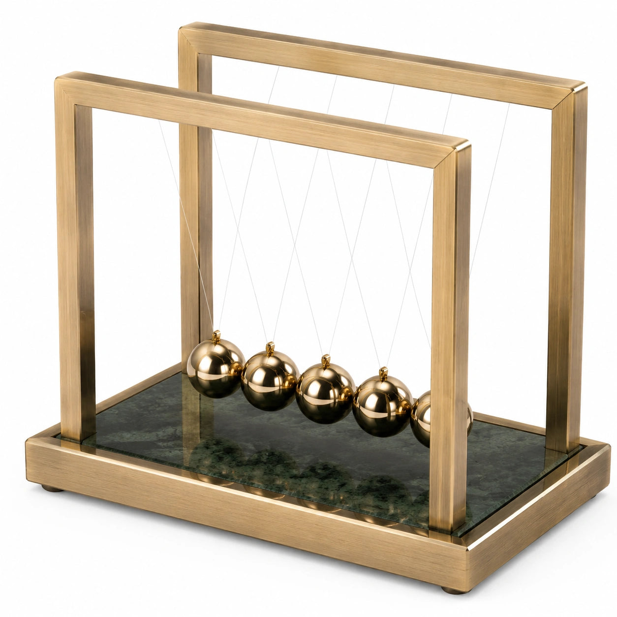 Péndulo de Newton Decorativo Dorado