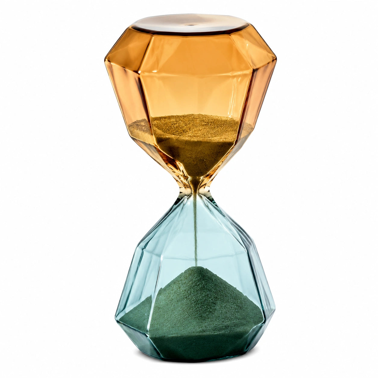 Reloj de Arena Decorativo Ámbar y Azul de 30 cm